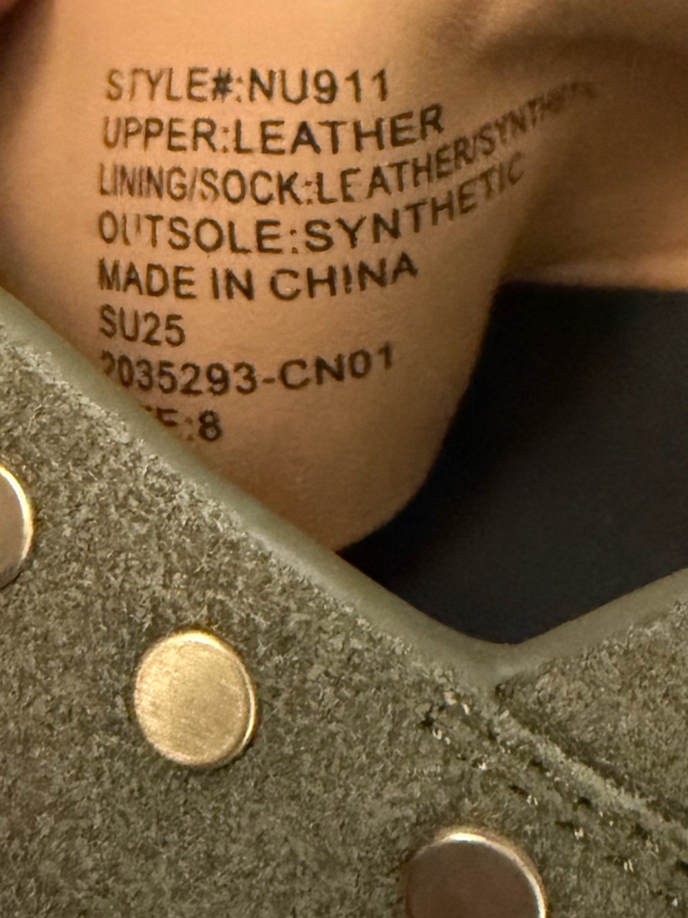 Madewell Olive Suede Crisscross Stud Slingback Sandals - Picture 4 of 4